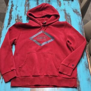 Hurley Men's Red Hoodie with Logo